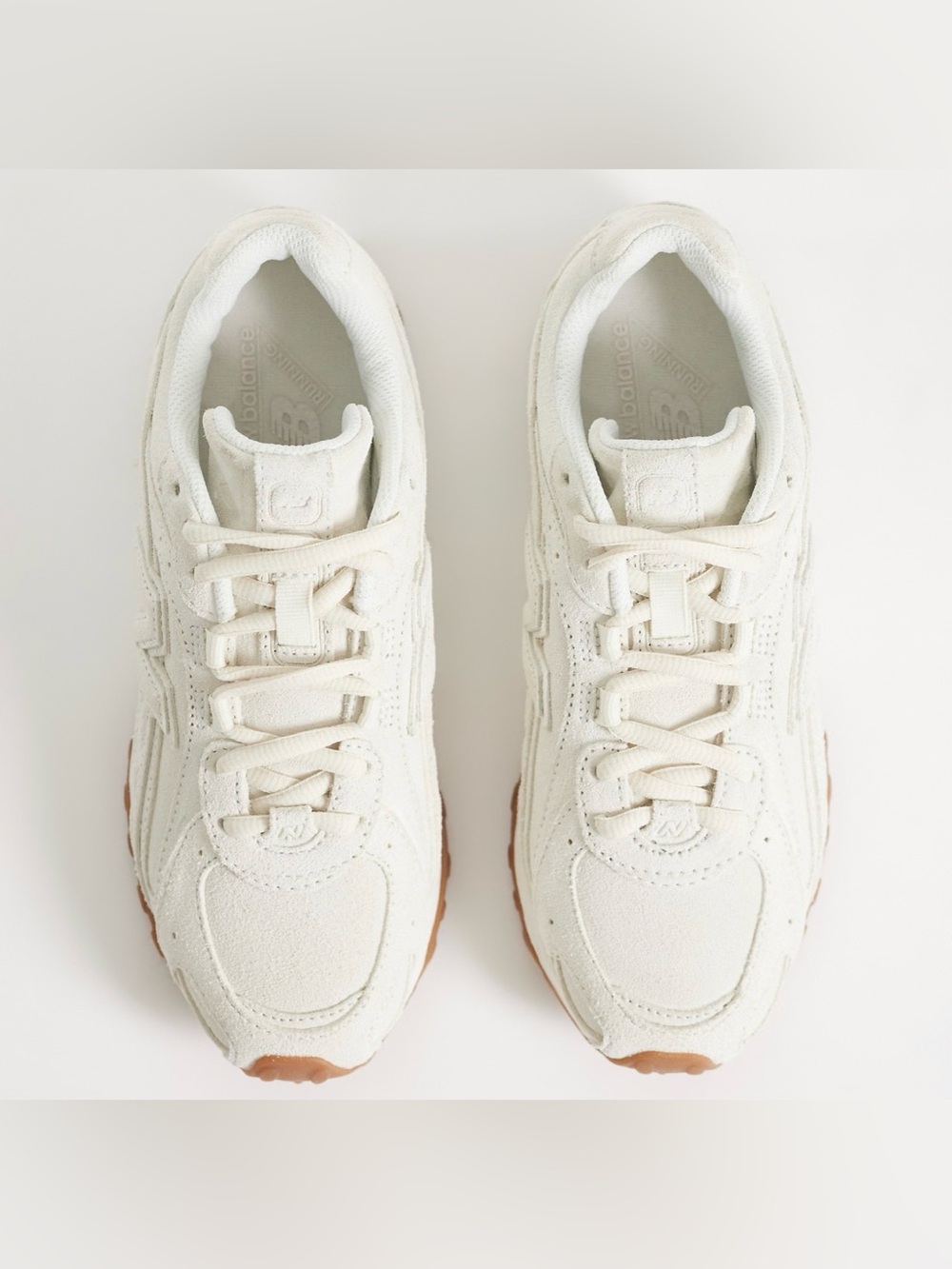 New Balance 204L suede sneakers in off white